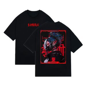 Tech Samurai Cyberpunk Oversized T-Shirt