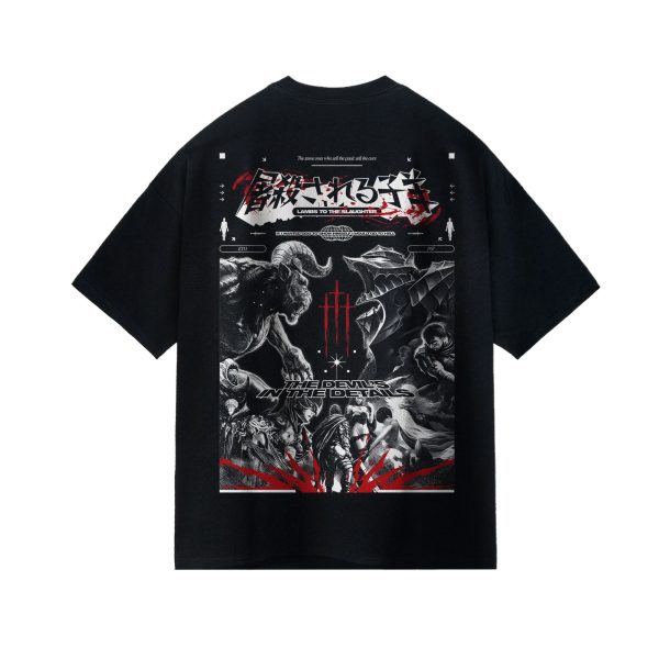 Tech Samurai Cyberpunk Oversized T-Shirt - Image 3